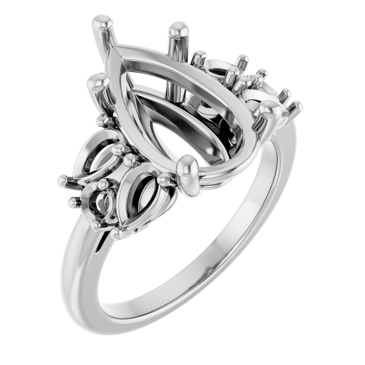Accented Engagement Ring