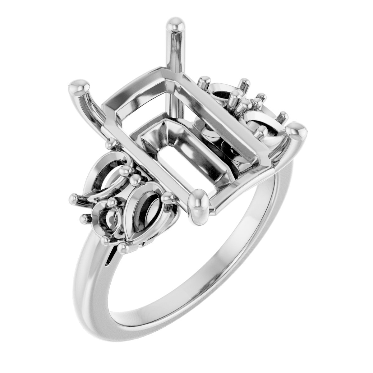 Accented Engagement Ring