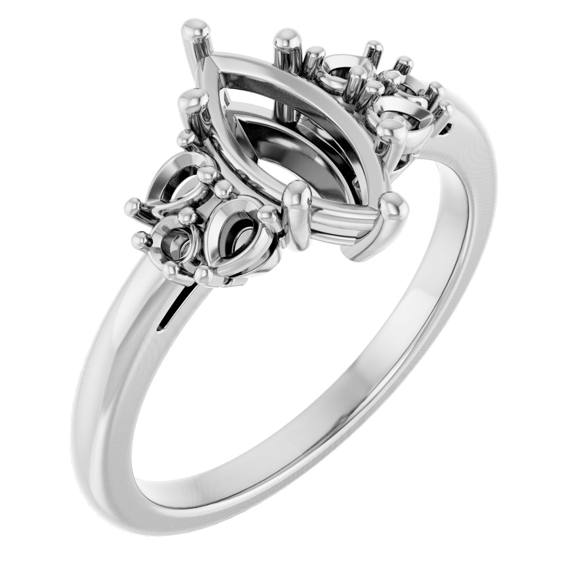 Accented Engagement Ring