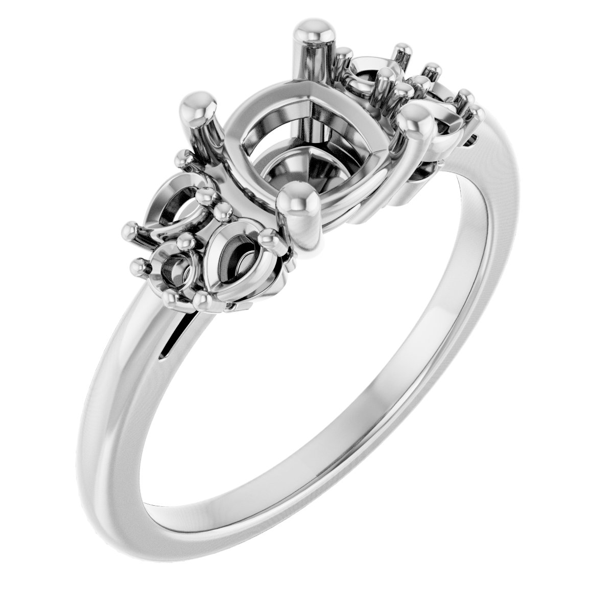 Accented Engagement Ring