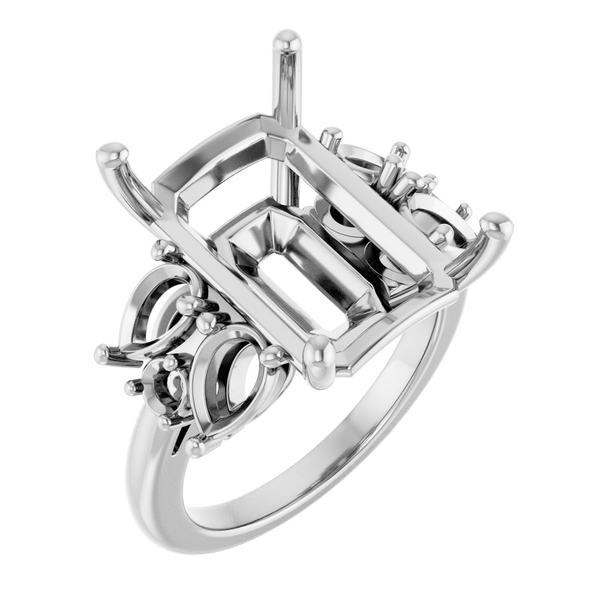 Accented Engagement Ring