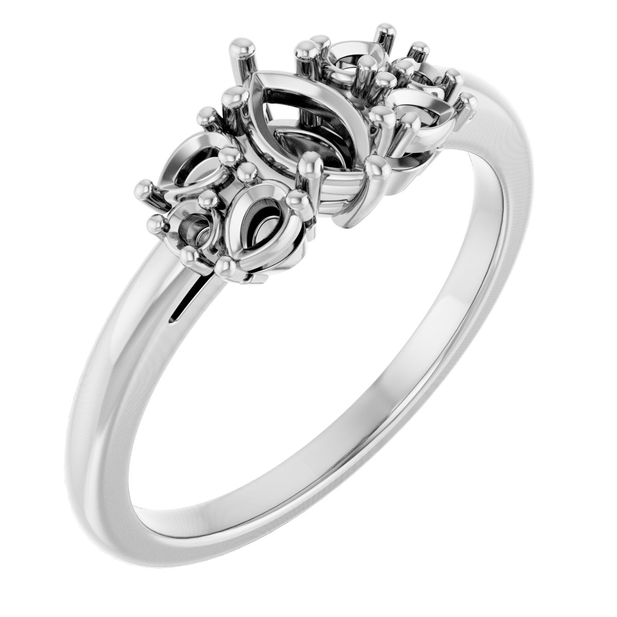 Accented Engagement Ring