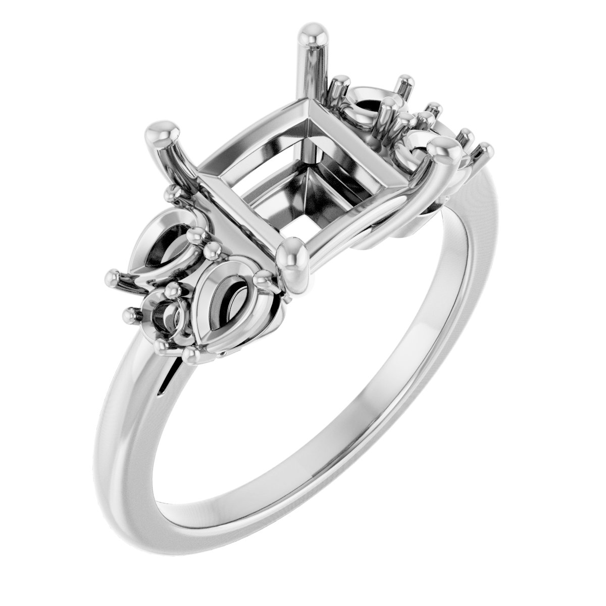 Accented Engagement Ring