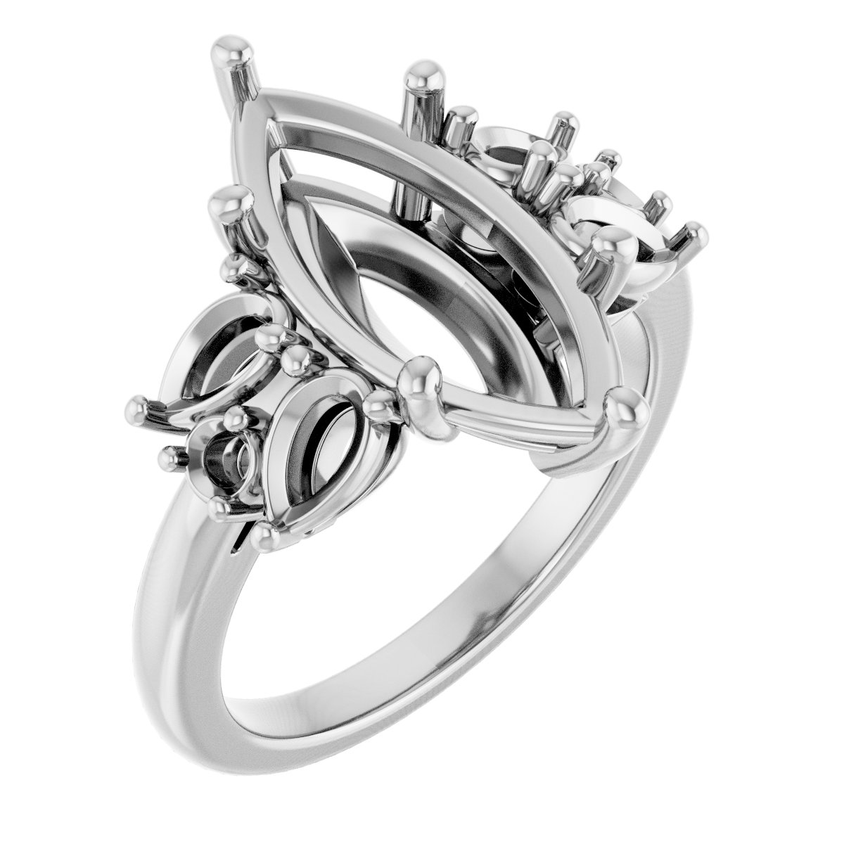 Accented Engagement Ring