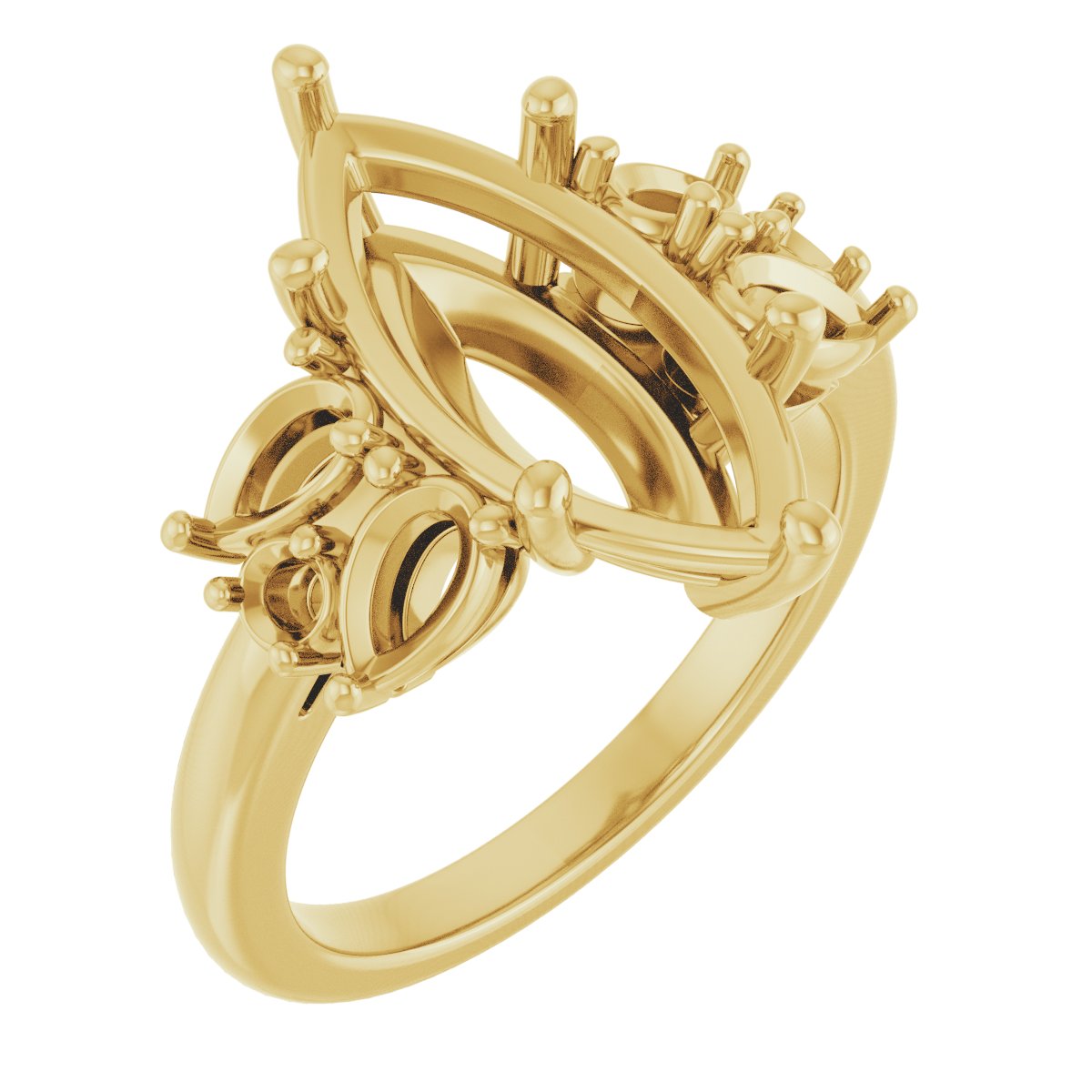 Accented Engagement Ring