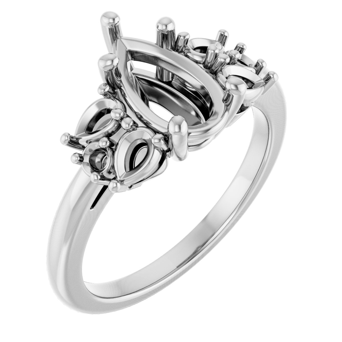 Accented Engagement Ring