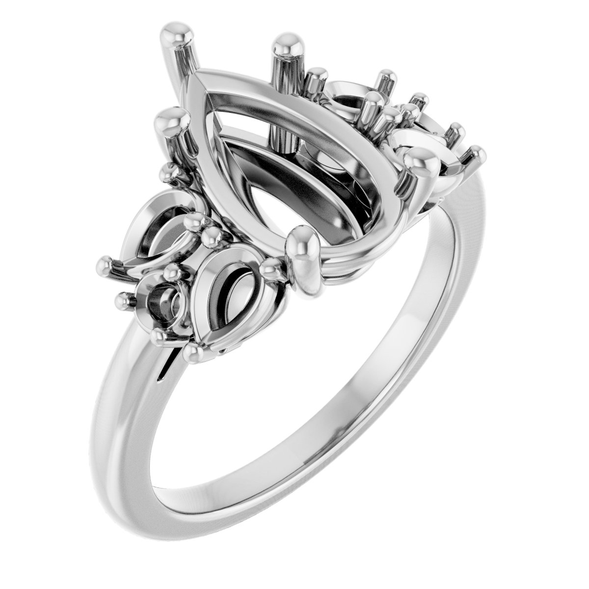 Accented Engagement Ring