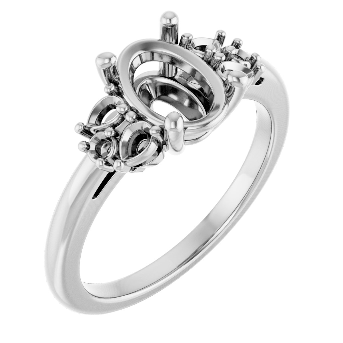 Accented Engagement Ring