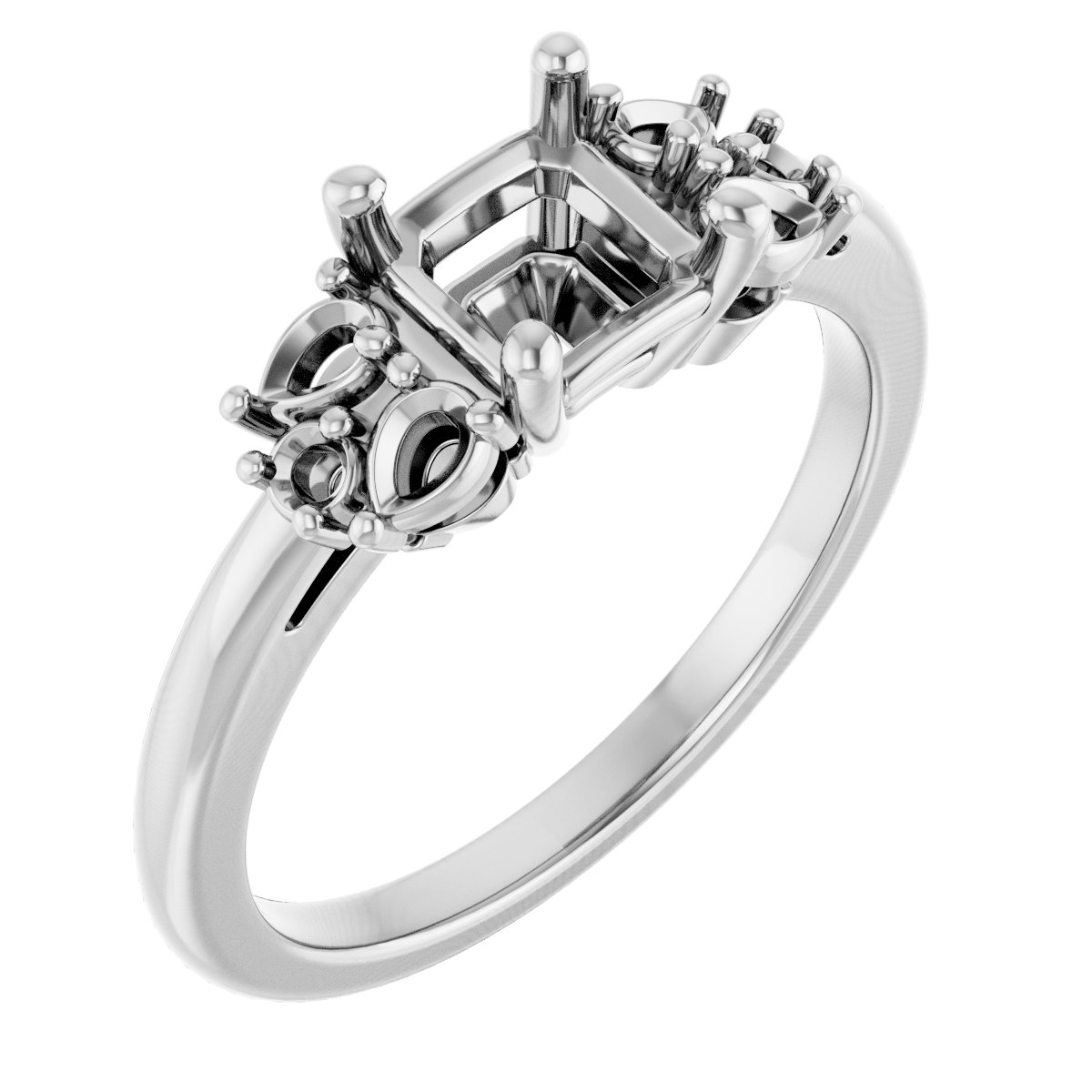 Accented Engagement Ring