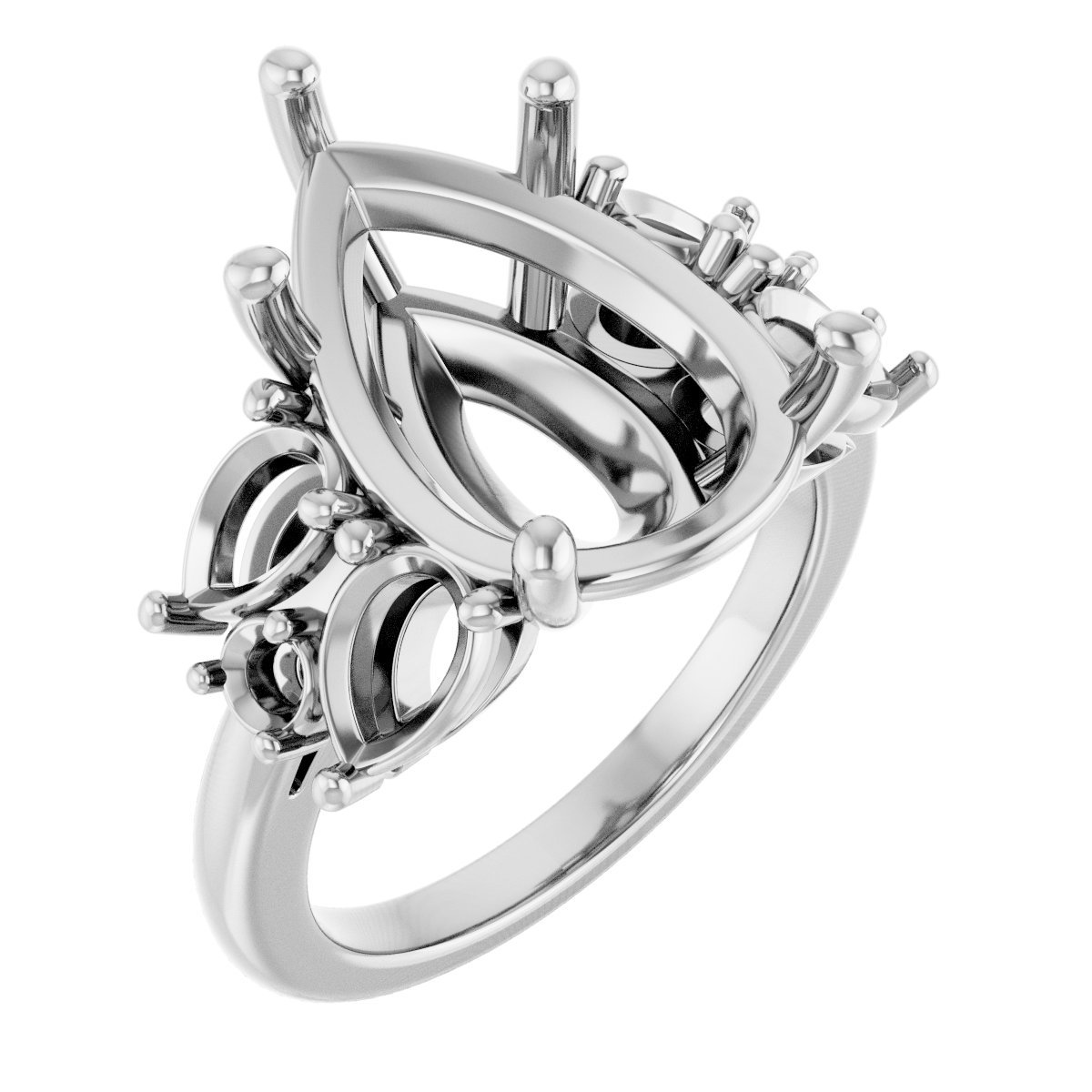 Accented Engagement Ring