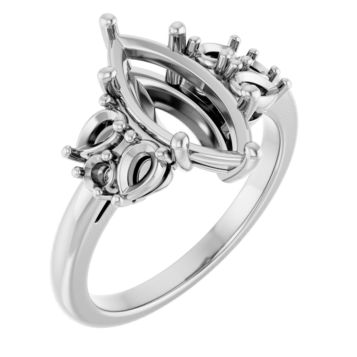 Accented Engagement Ring