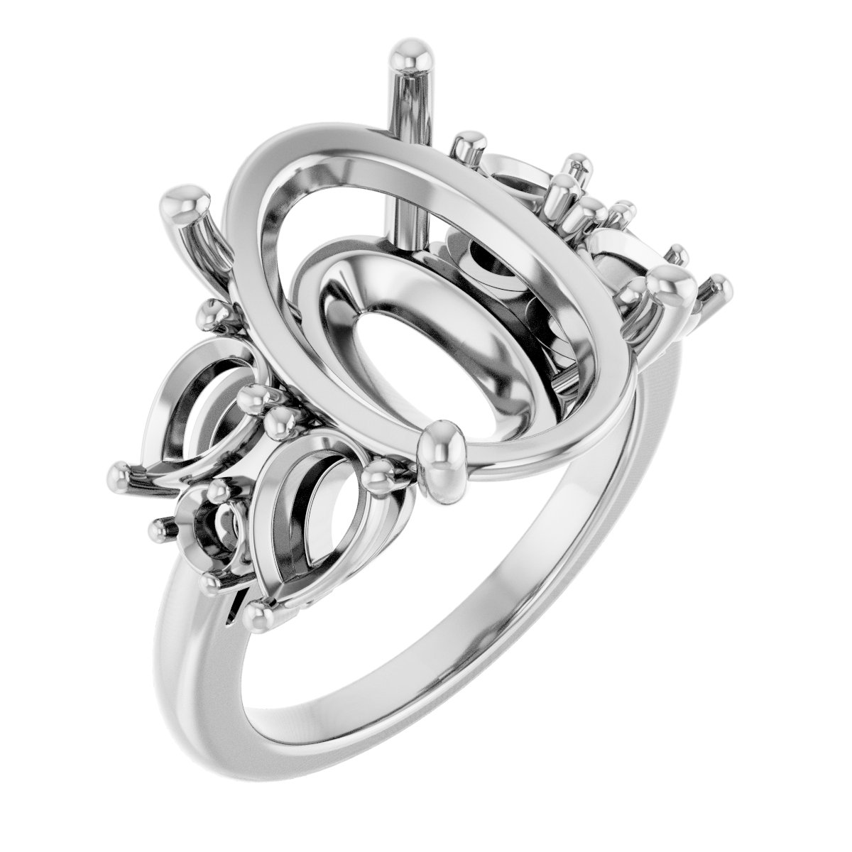 Accented Engagement Ring