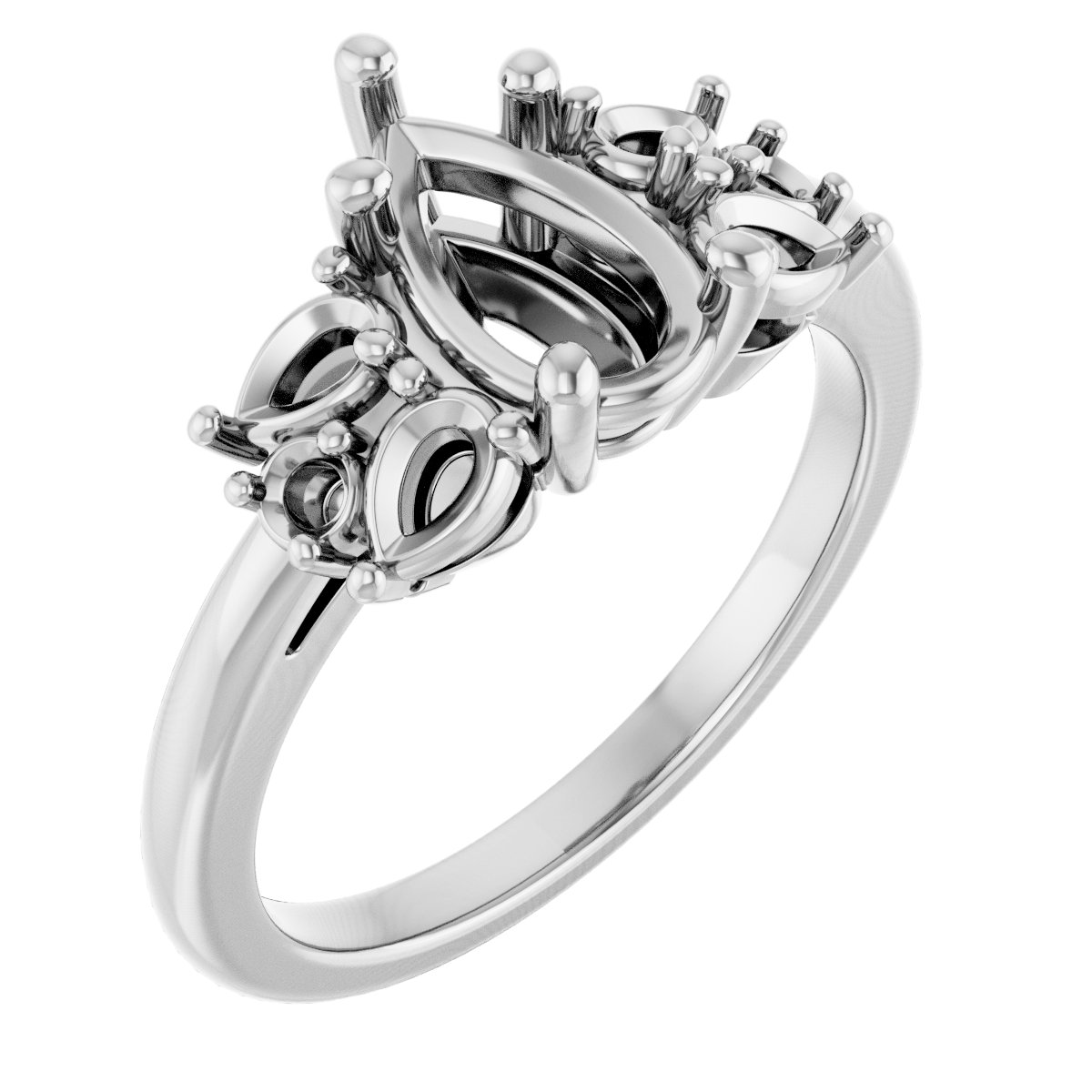Accented Engagement Ring