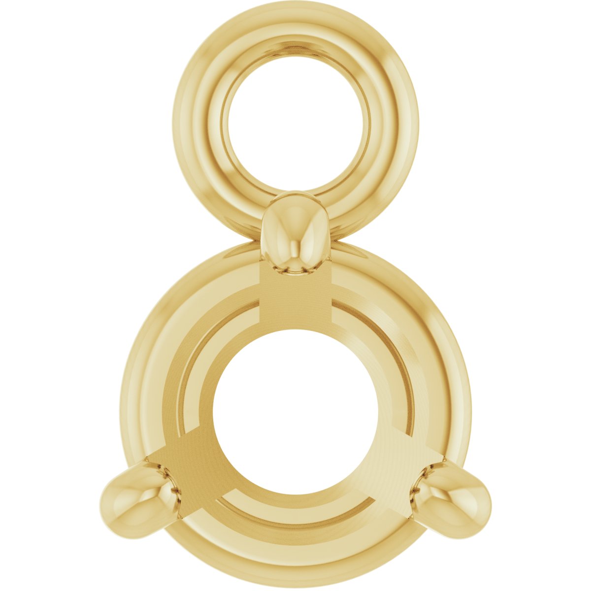 Round 4-Prong Basket Dangle