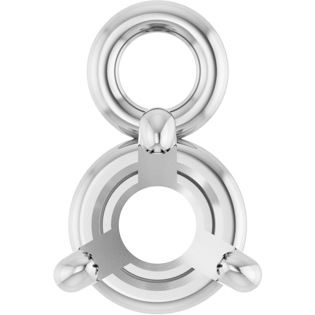 Round 4-Prong Basket Dangle