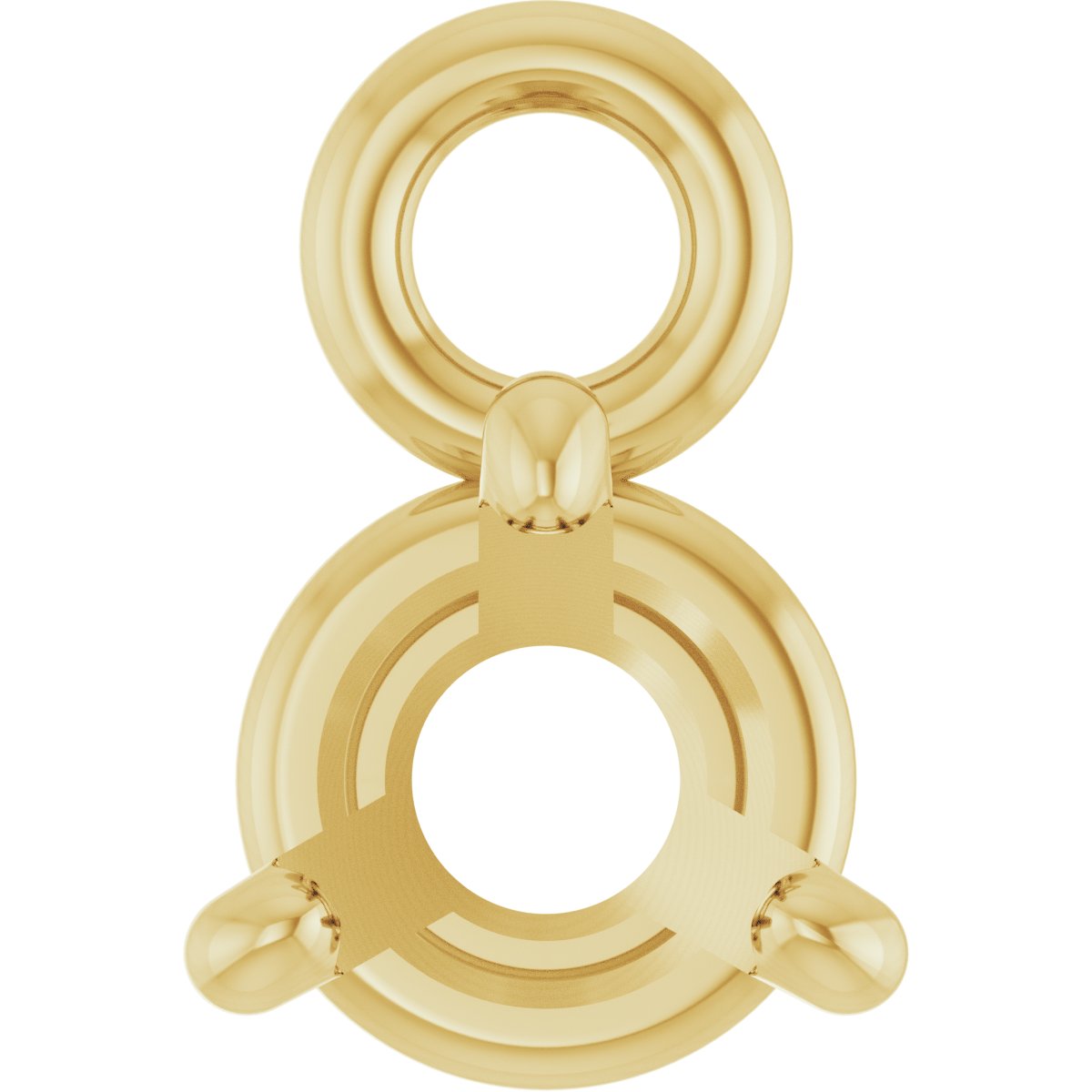 Round 4-Prong Basket Dangle