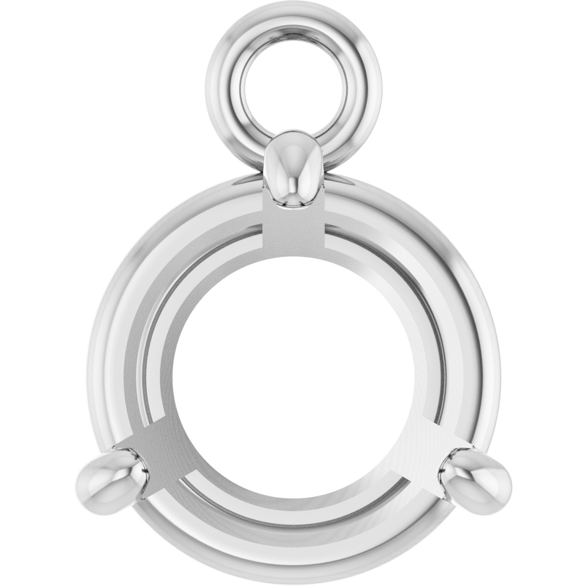 Round 4-Prong Basket Dangle