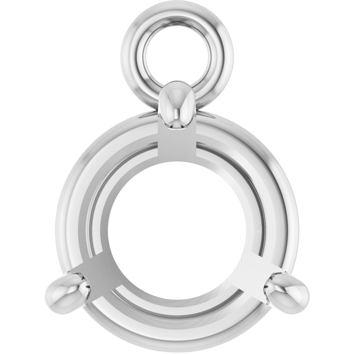 Round 4-Prong Basket Dangle