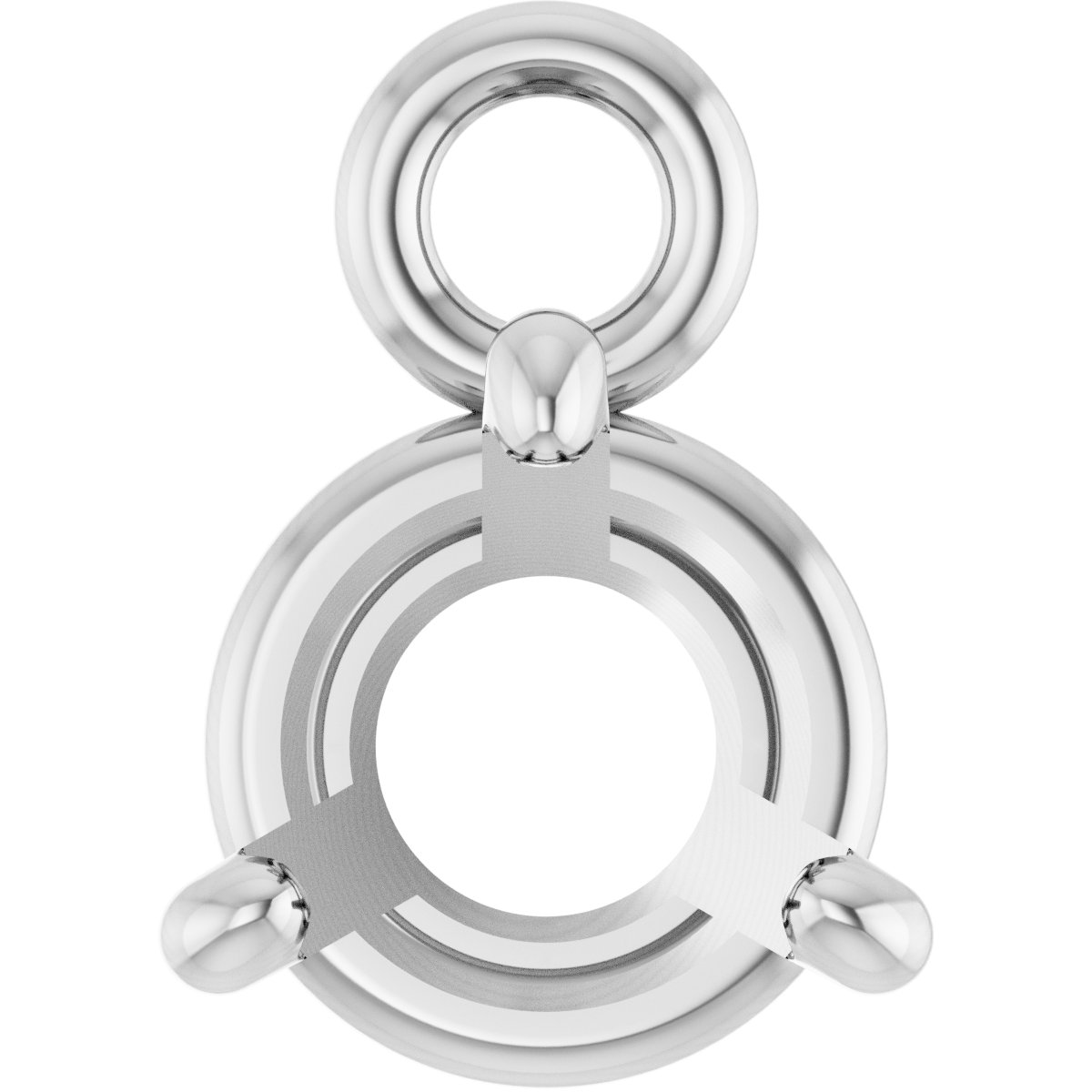 Round 4-Prong Basket Dangle