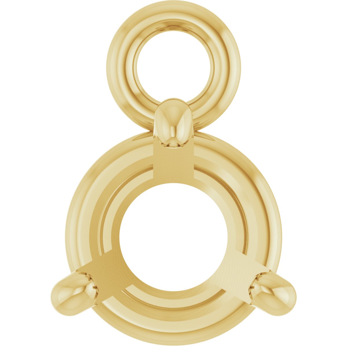 Round 4-Prong Basket Dangle