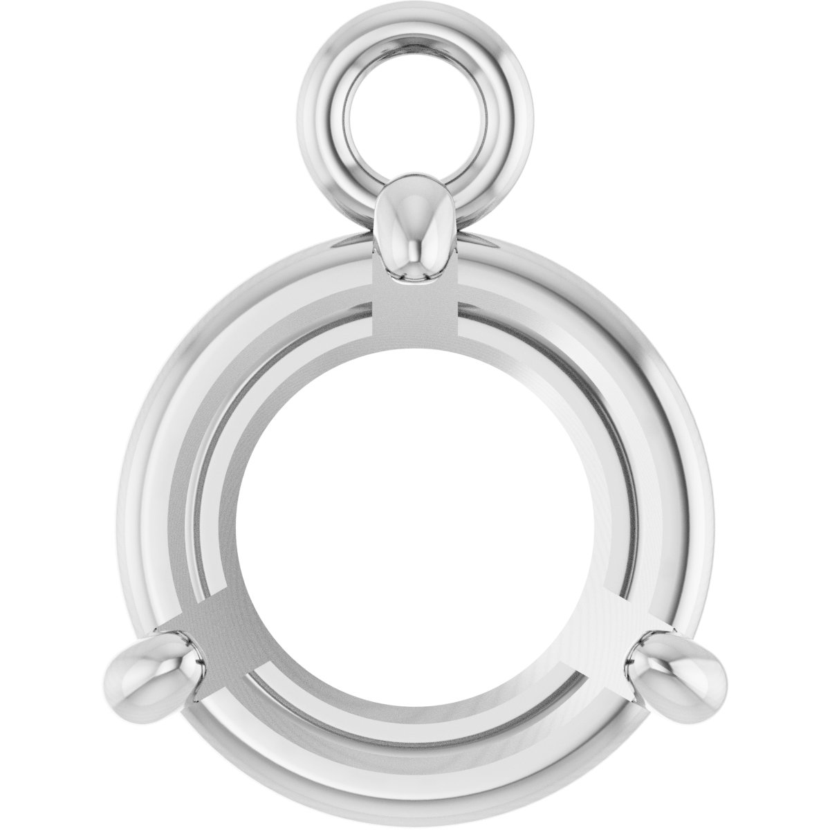 Round 4-Prong Basket Dangle