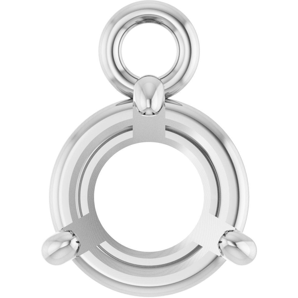 Round 4-Prong Basket Dangle