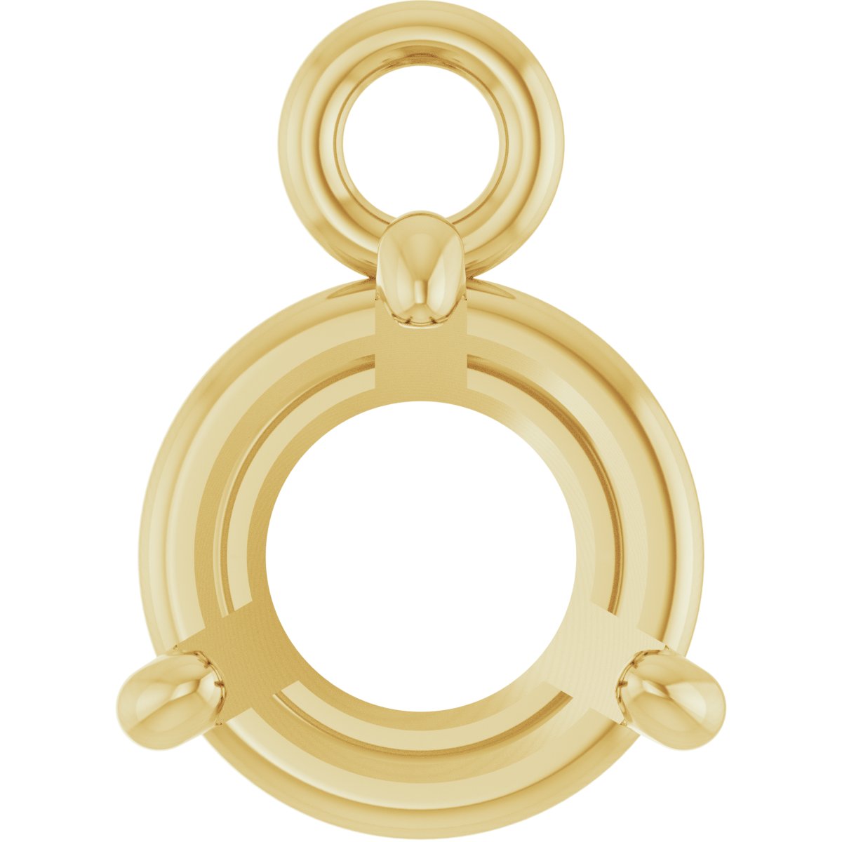 Round 4-Prong Basket Dangle