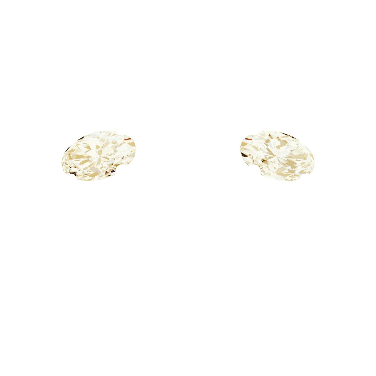 14K Yellow Gold 8x6 mm Oval 1/3 CTW Lab-Grown Diamond Semi-Set Engagement Ring