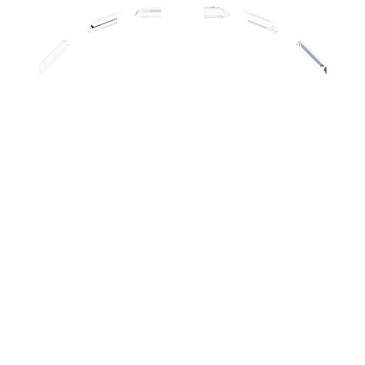 Alternative view of 1/6 CTW Natural Diamond Contour Band – 14K White Gold