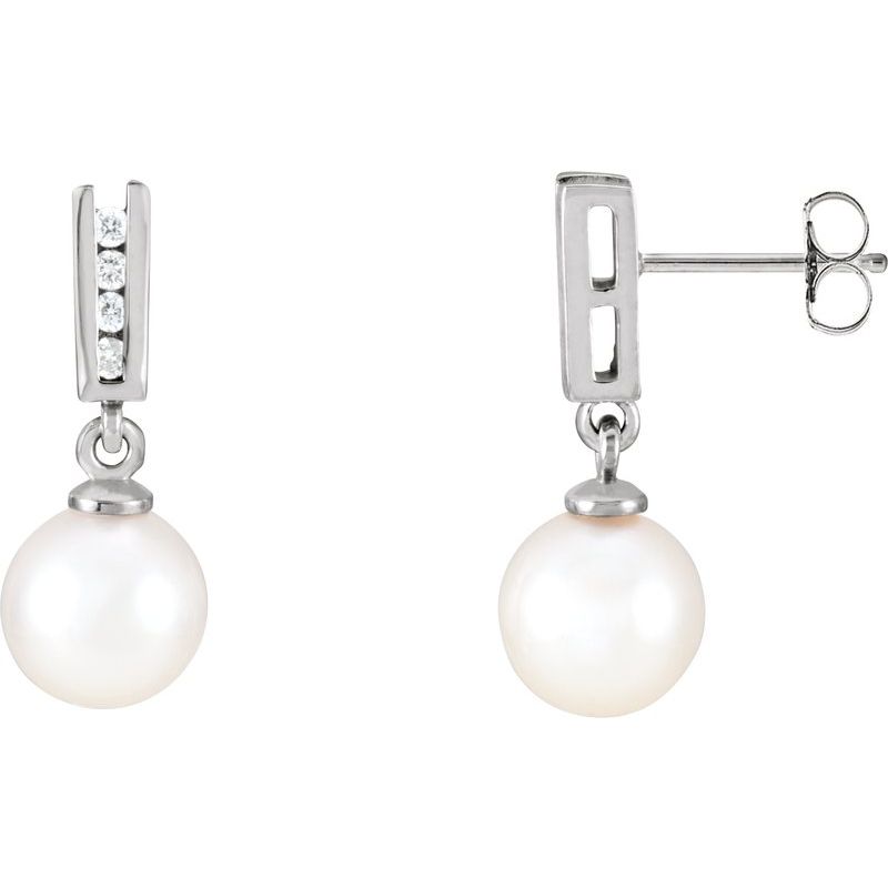 Accented Pearl Earrings