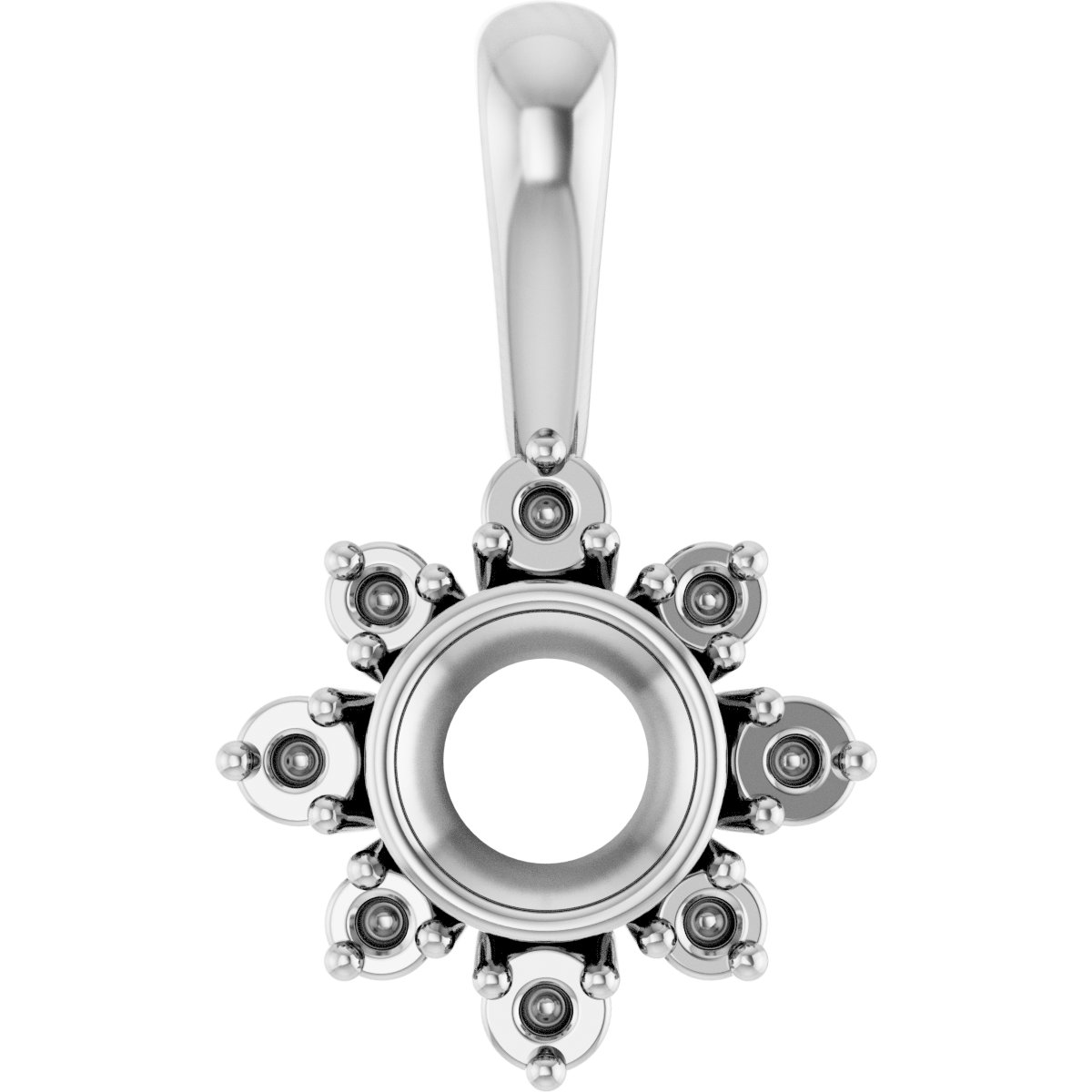 Halo-Style Necklace or Pendant