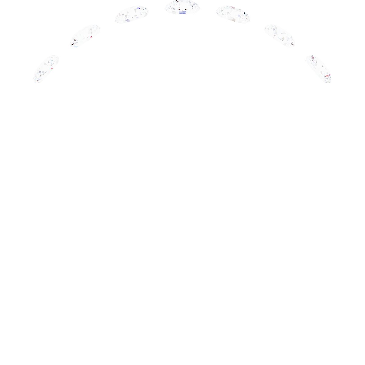 Alternative view of 1/3 Natural Diamond Anniversary Band – 14K White Gold