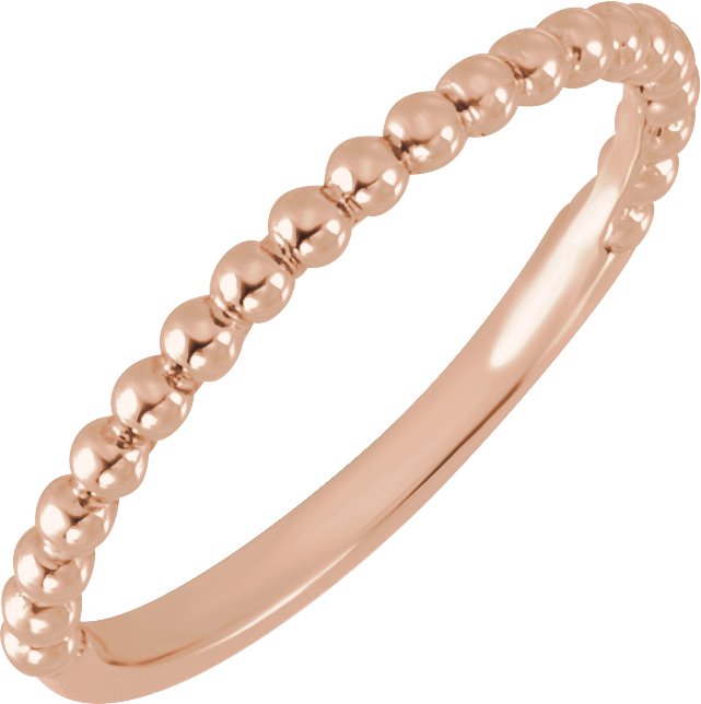 Beaded Band – 14K Rose Gold