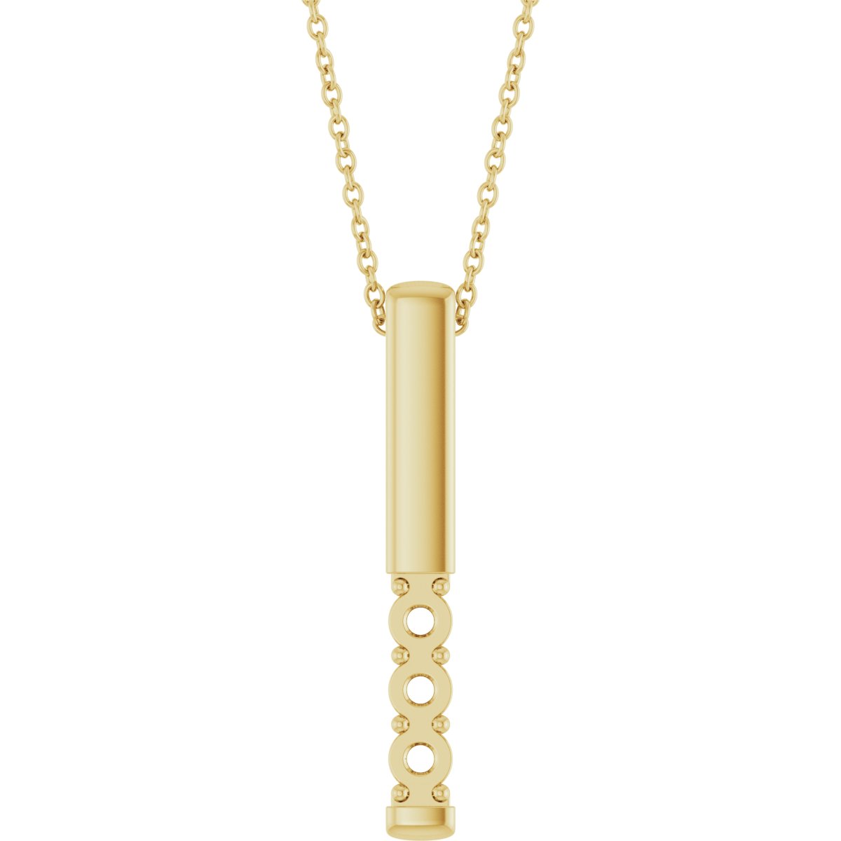 Family Bar Necklace or Slide Pendant