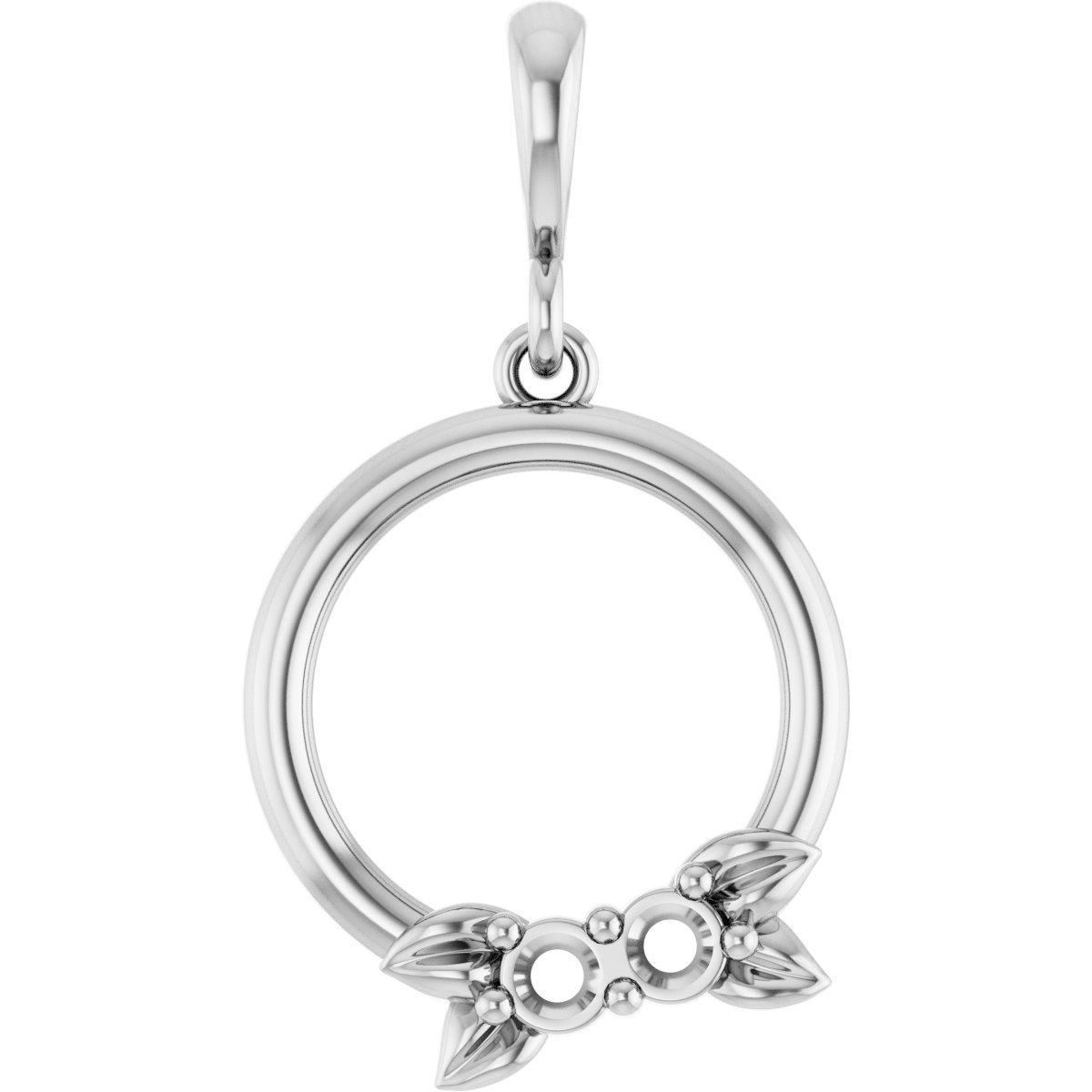 Family Circle Leaf Necklace or Pendant