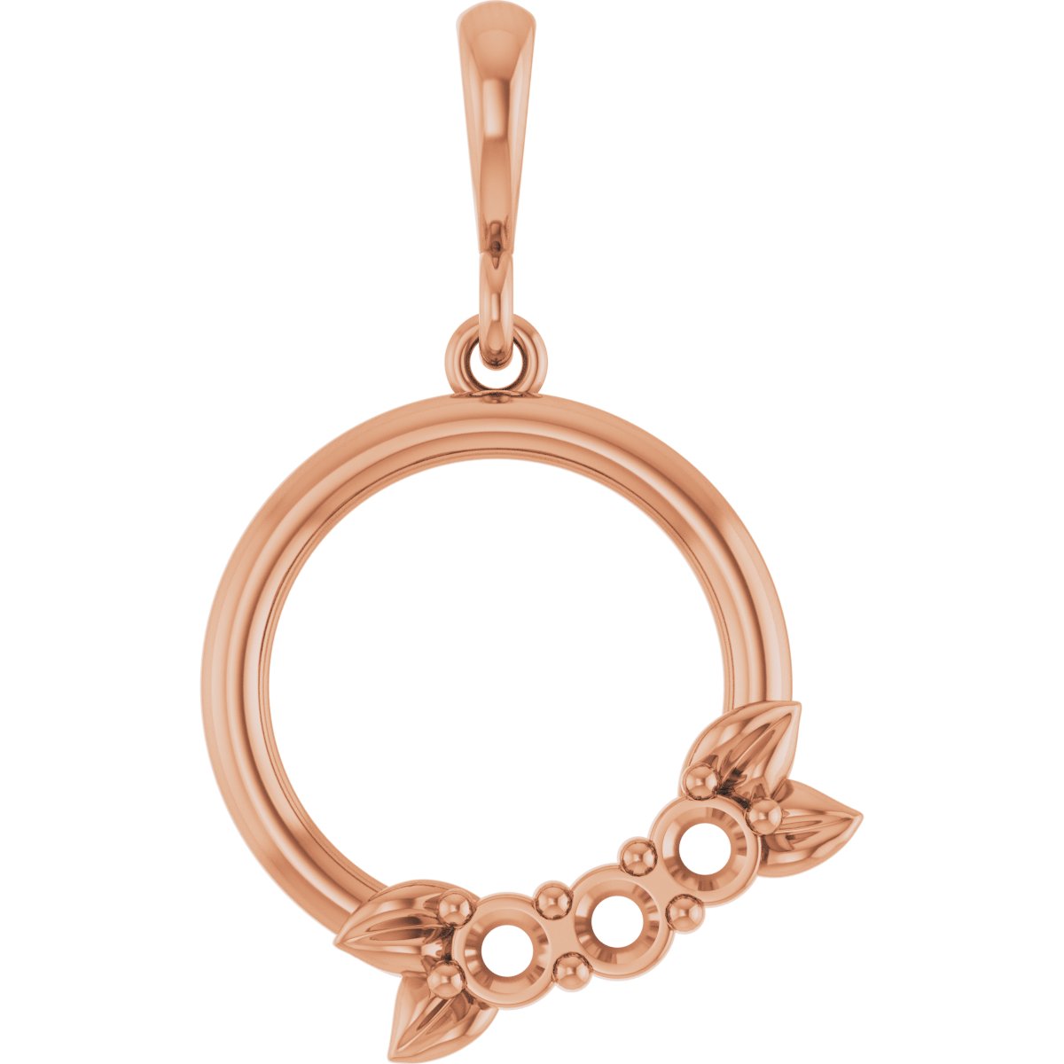 Family Circle Leaf Necklace or Pendant