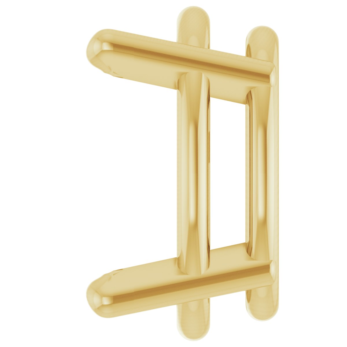 Oval 4-Prong Low Earring Setting