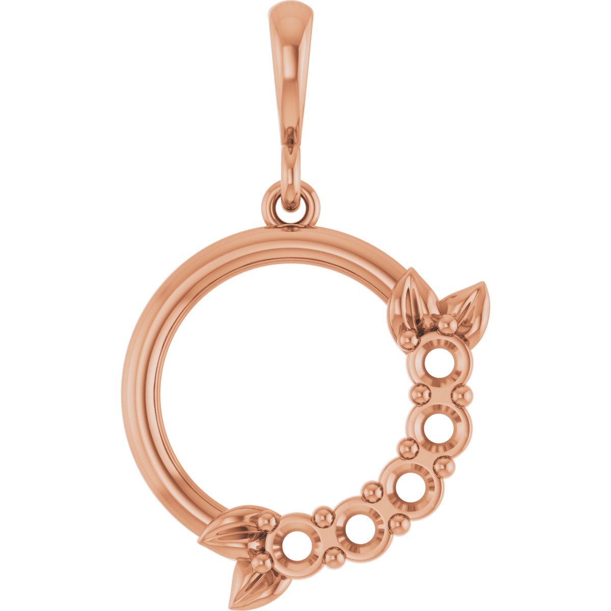 Family Circle Leaf Necklace or Pendant