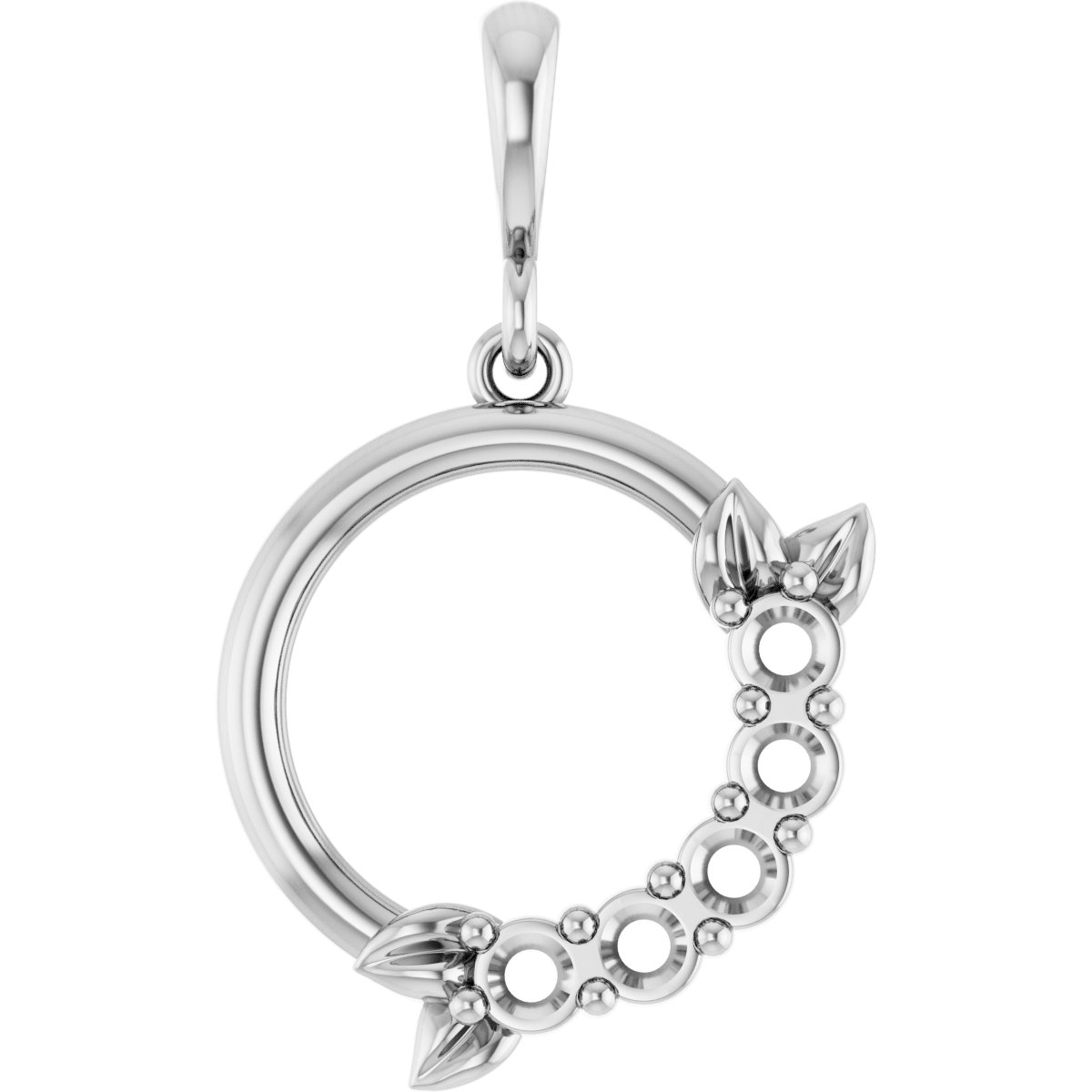 Family Circle Leaf Necklace or Pendant