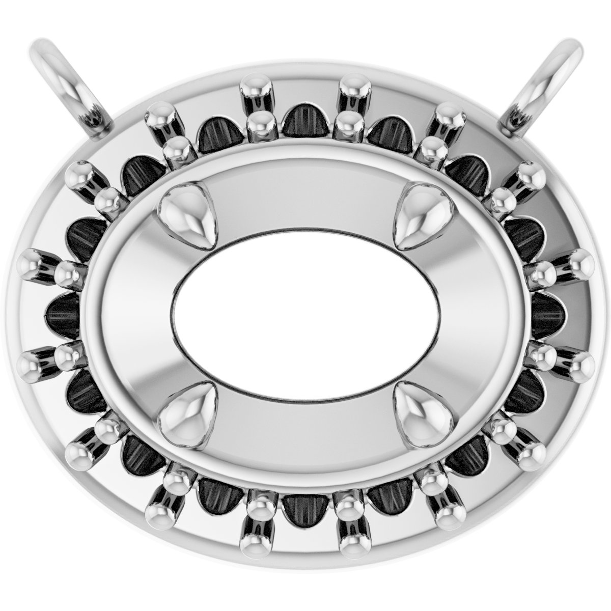 Halo-Style Necklace Center