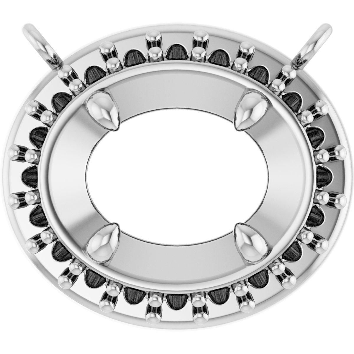Halo-Style Necklace Center
