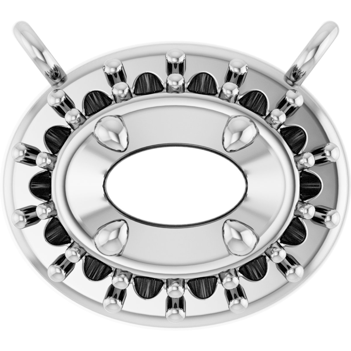 Halo-Style Necklace Center