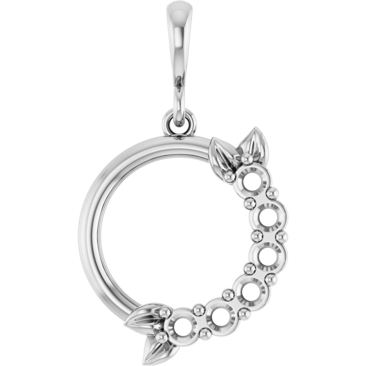 Family Circle Leaf Necklace or Pendant