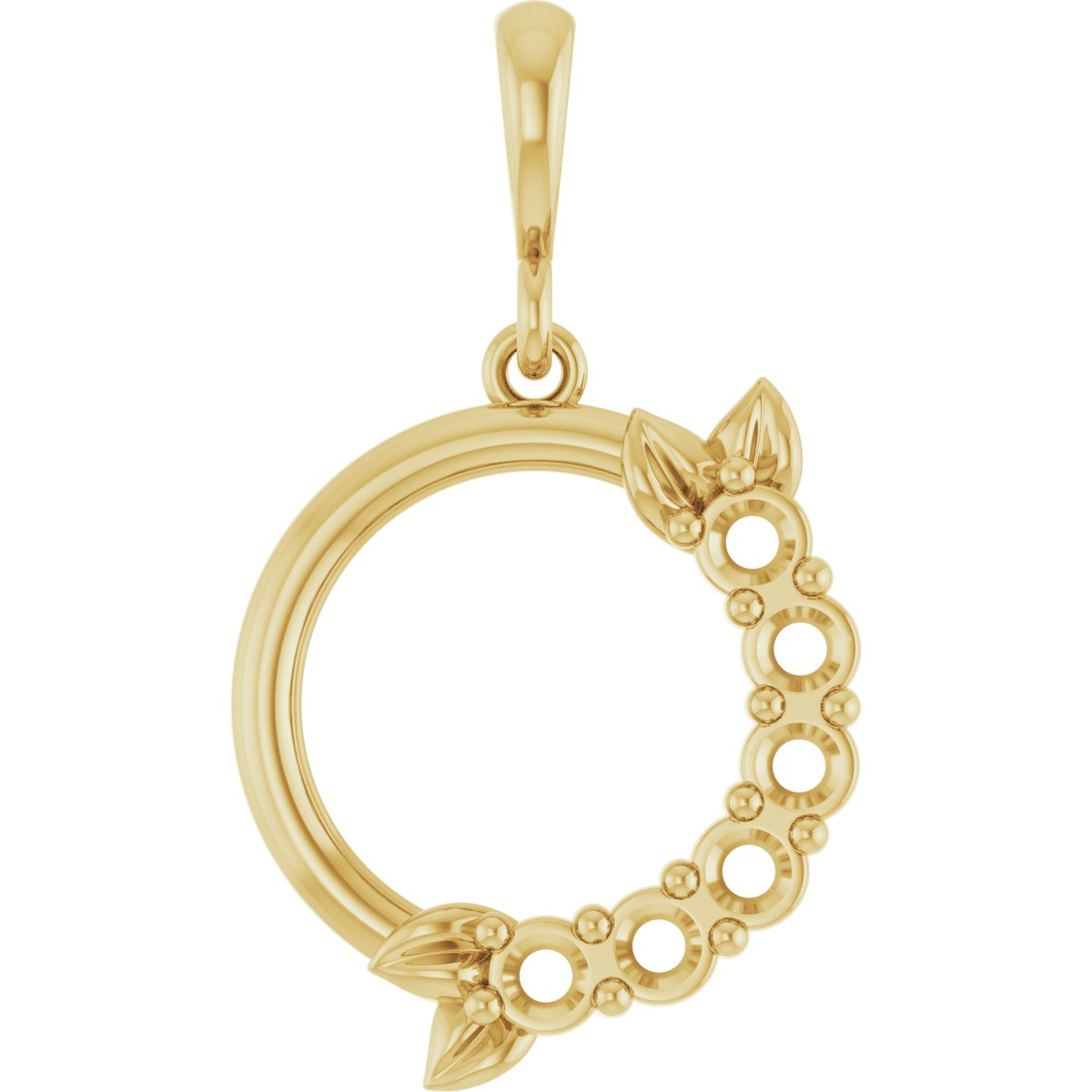 Family Circle Leaf Necklace or Pendant