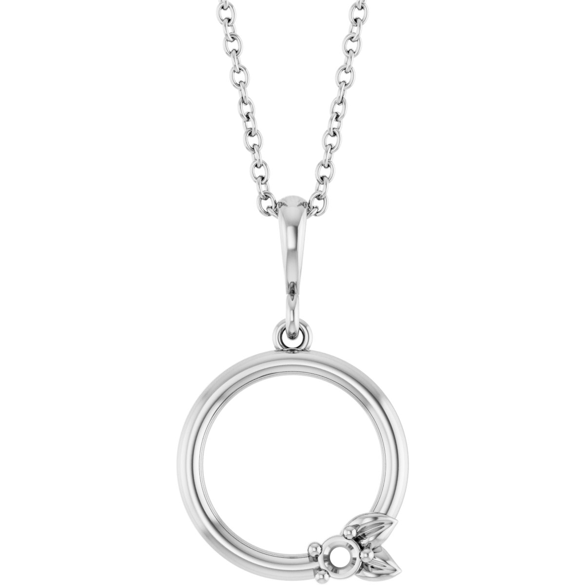 Family Circle Leaf Necklace or Pendant