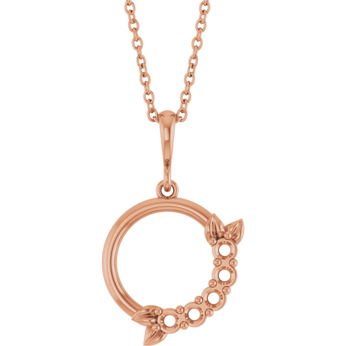 Family Circle Leaf Necklace or Pendant