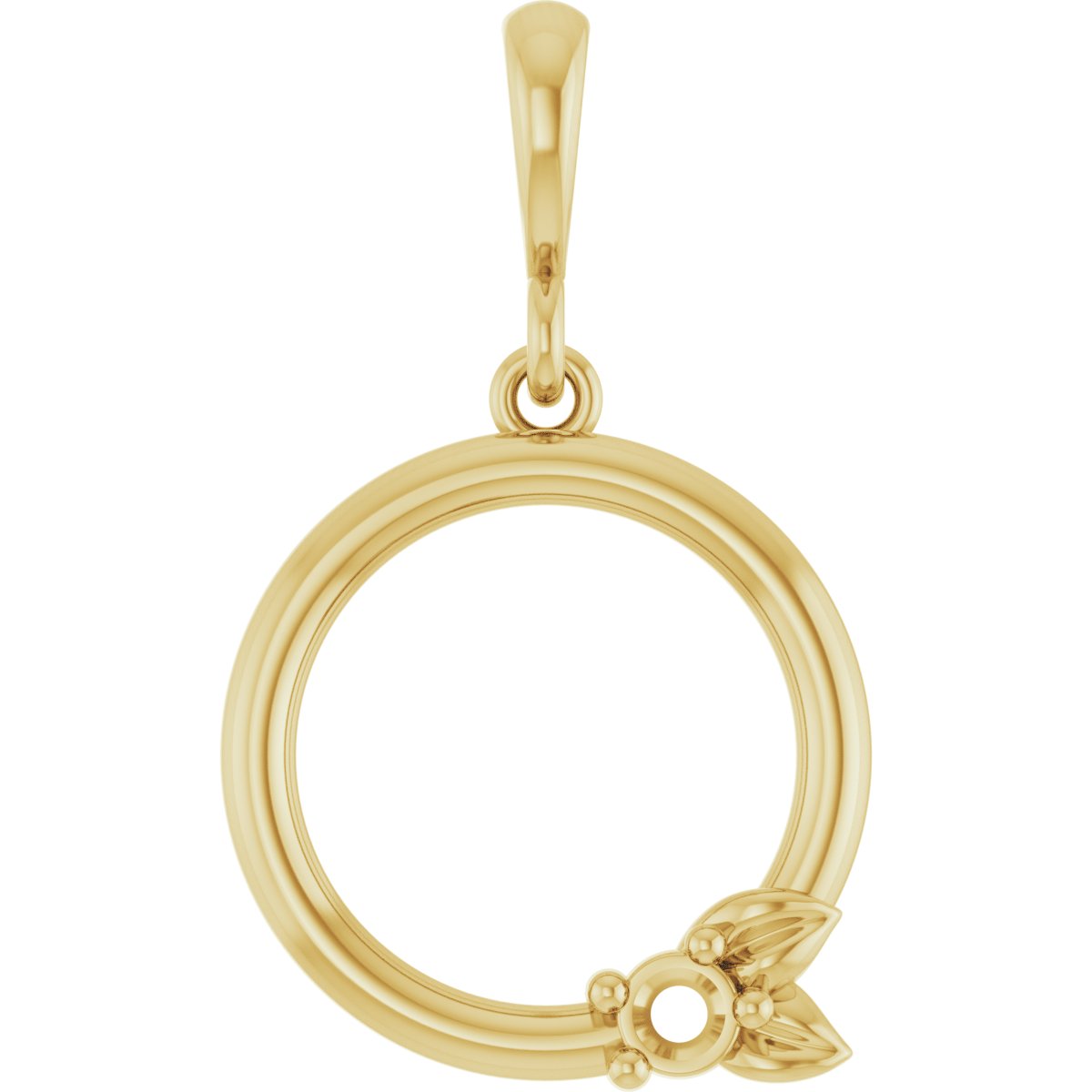 Family Circle Leaf Necklace or Pendant
