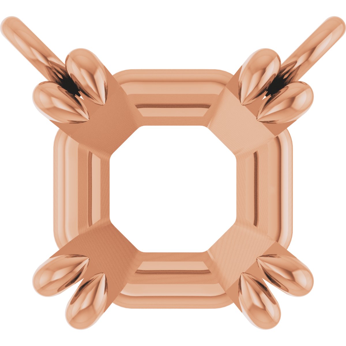 Double-Claw Solitaire Necklace Center