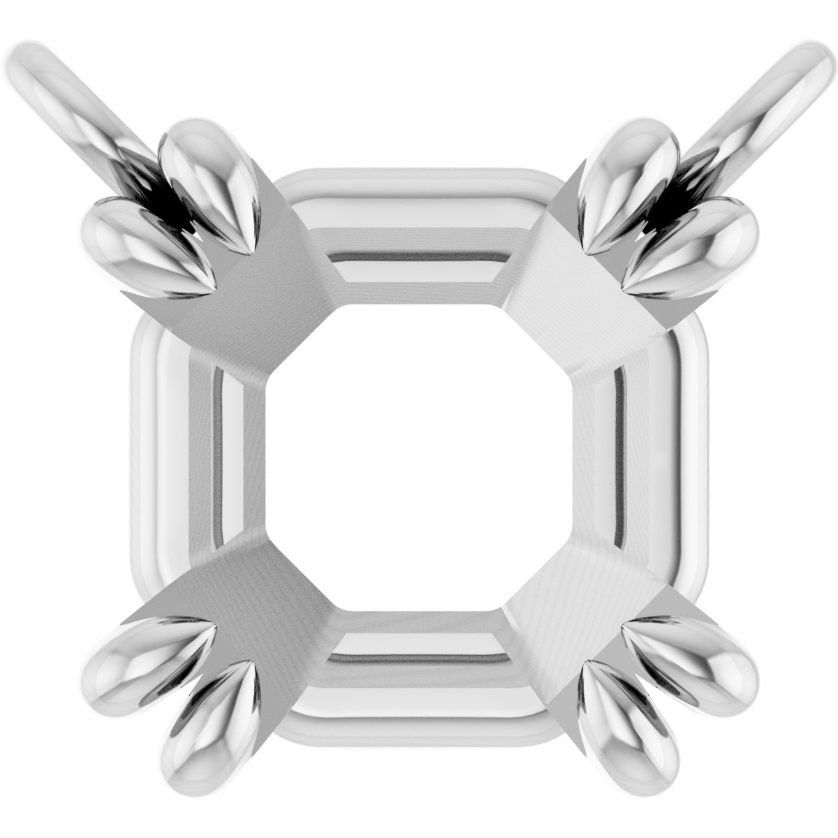 Double-Claw Solitaire Necklace Center