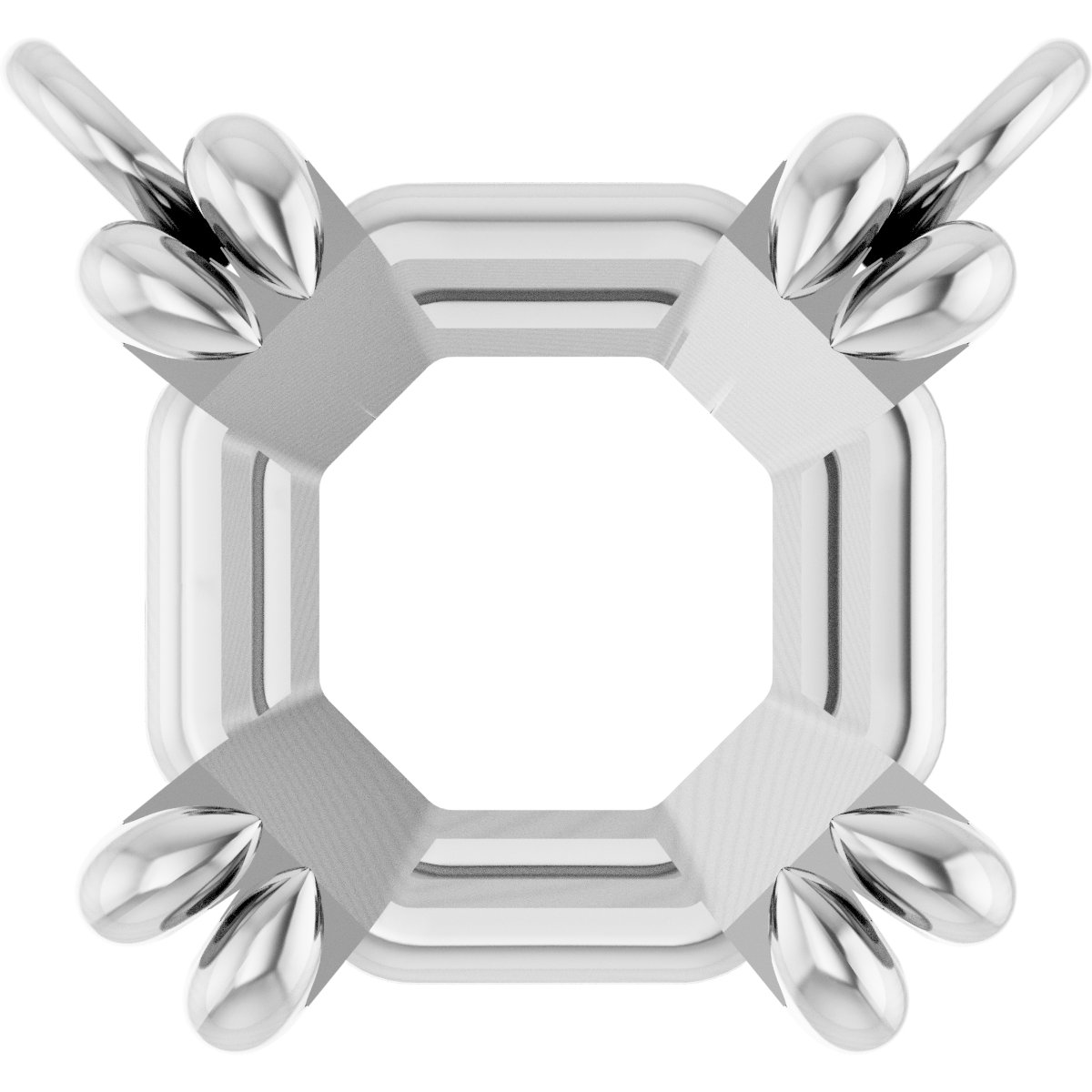 Double-Claw Solitaire Necklace Center